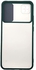 غطاء خلفي صلب لموبايل شاومي مي بوكو C3 بتصميم رفيع مع درع واقي منزلق للكاميرا - اخضر