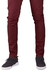 Fashion Soft Khaki Trouser Stretch Slim Fit Casual-Maroon