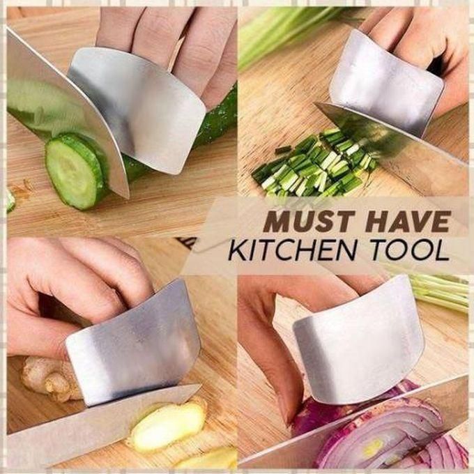 Stainless Steel Finger Protector Hand Cut Guard Safe Slice