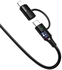 Mcdodo Cable Atom Series 2 In 1 Lightning+Type-C 1.2m With LED