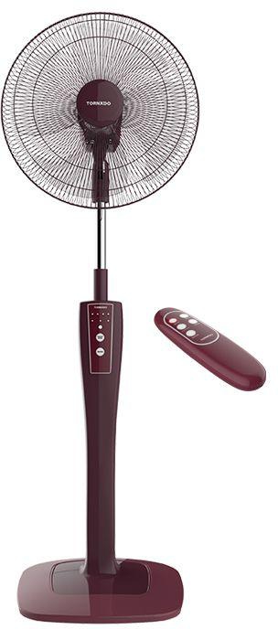 Tornado Stand Fan with Remote Control, 16 Inch, Red - TSF-75RED