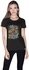 Creo Graffiti Retro T-Shirt for Women - XL, Black