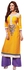 Fancy Readymade Plazzo Salwar Suit For Women,Yellow,Size L,KTS1606L