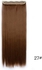Long Straight Synthetic Hair Extension With 5 Clips, Brown
