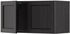 METOD Wall cabinet with 2 doors - black/Lerhyttan black stained 80x40 cm