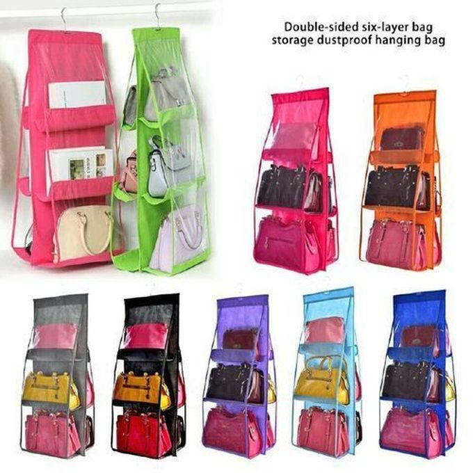 Wardrobe Organizer 6 Large Slots Holds Bags, Shoes And Clothes.1PCS