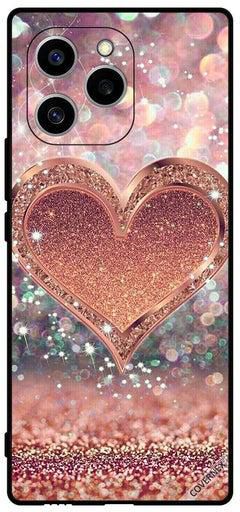 Protective Case Cover For Honor 60 SE Glitter Heart