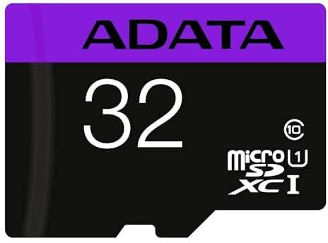 بطاقة ذاكرة مايكرو اس دي 32 جيجابايت من اداتا - اسود/رمادي