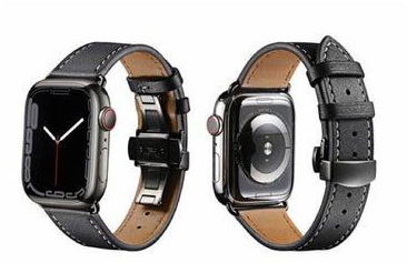Genuine Leather Replacement Band For Apple Watch 45/44/42mm Series 7/6/5/4/SE