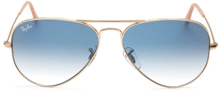Ray Ban Aviator Gradient Gold Unisex Sunglasses - RB3025 001/3F