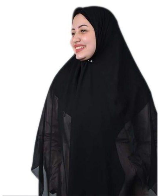Long Malaysian Khimar Hjab Black Color From Keter