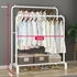 Tiba Metal Clothes Rack Duble Stand Coat Hanger 110×40×150 Cm- White