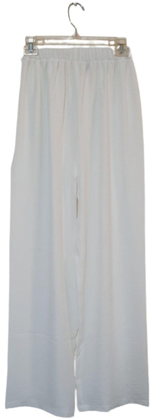 Styley Wide Pants Off White Color Cy Fabric