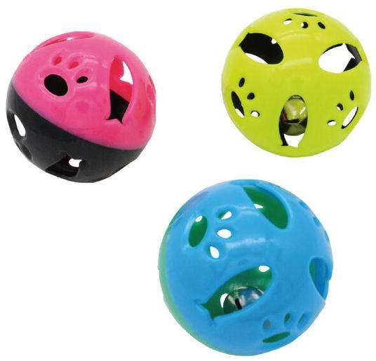 3 Jingle Ball Cat Toy colour may vary