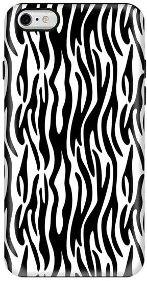 Stylizedd Apple iPhone 6 Premium Dual Layer Tough Cover Gloss Finish Zebra Stripes I6-T-42