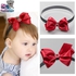 Genius Baby House 0-2y Baby Girl Ribbon Headband H1976 (Red)