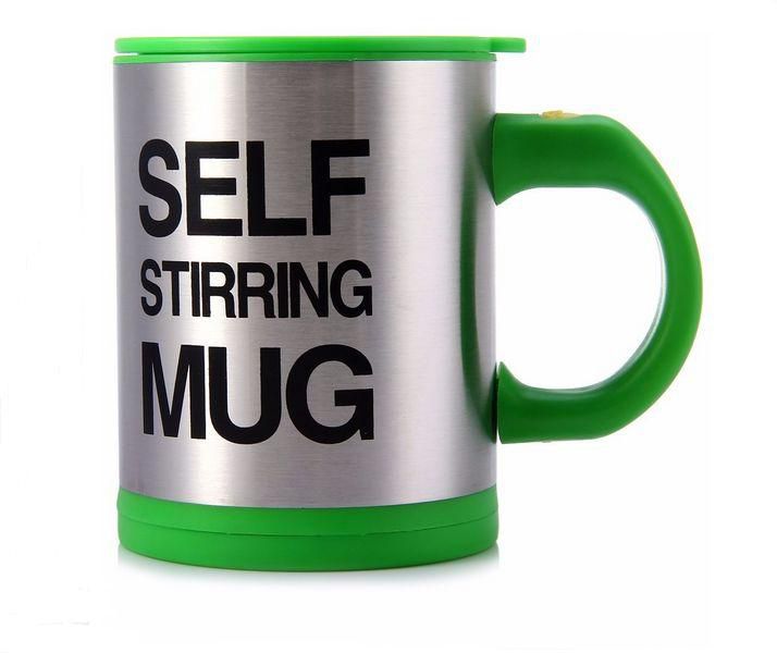 400 ML Self Stirring Coffee Cup Mugs Double Insulated Coffee Mug Automatic Electric Coffee Cups Smart Mugs Mixing Coffee Cup,green