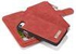 Margoun Zipper Wallet Leather for Apple iPhone 7 with Detachable Magnetic Case Purse Clutch with Black Flip Credit Card Holder Cover - Red