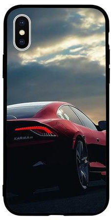 Protective Case Cover For Apple iPhone X Red Car