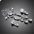 Elegant Princess Clear Water Drop Earrings Necklace Jewelry Set