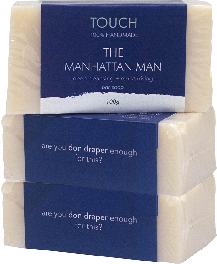 The Manhattan Man Bar Soap 100g (set of 3)