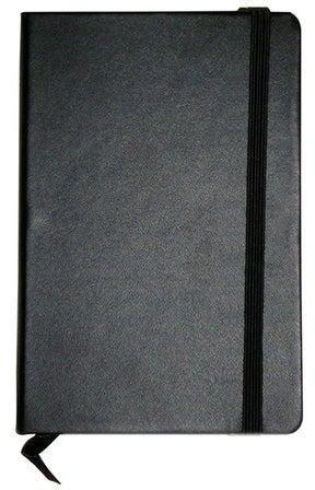 A5 Notebook With Elastic Band Black