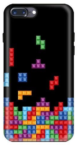 Dual Layer Tough Case Cover Matte Finish for iPhone 8 Plus/iPhone 7 Plus Tetris