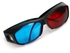 Red Blue 3D Glasses Black Frame For Dimensional Anaglyph Movie Game DVD Projecto