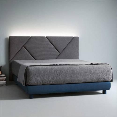 Bed, 160 cm, Grey - HB35