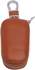 Xinyang Car Key Chain With Leather Case , Browne Color