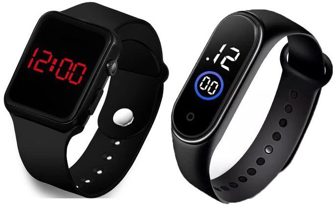 Digital Led Silicone Straps For Boy And Girls Sport Watch