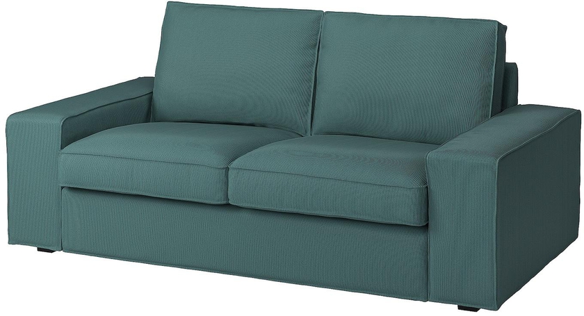 KIVIK Cover two-seat sofa - Kelinge grey-turquoise