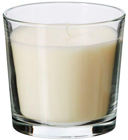 Scented Candle in Glass, Natural Vanilla Pleasure, 9cm, 40 Hrs Burning Time - 502IK51091