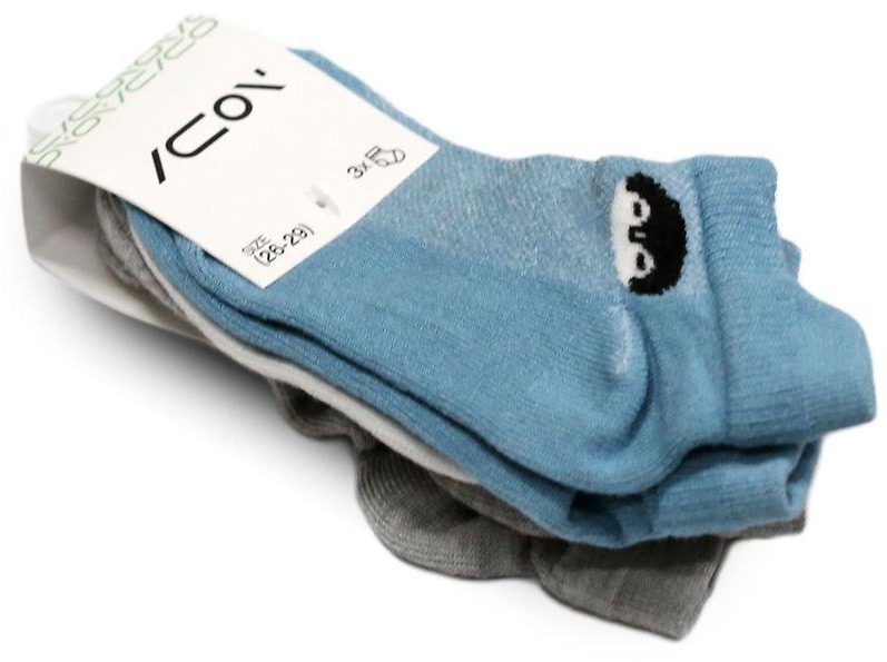Icon Boys Heel Shield Socks - Size 26-29 - 3 Pieces