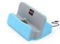 Rubik Charging Dock Station - Desk Charger and Sync Stand for iPhone iPad and iPod - Blue