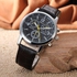Geneva Geneva Leather Wrist Watch - Black