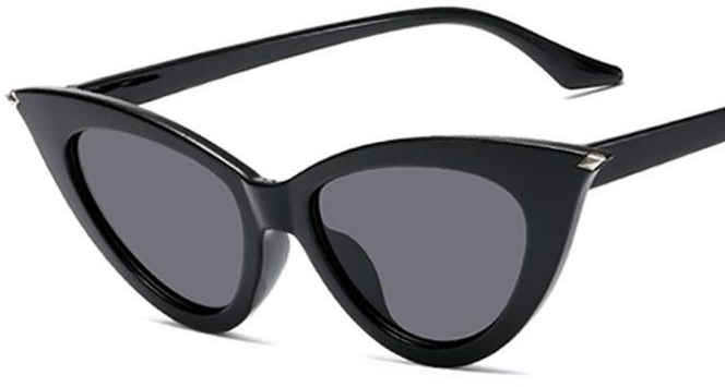 Defined Cat Eyes Sunglasses- Black