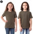 Kady Kids Short Sleeves Round T-shirt - Dark Olive