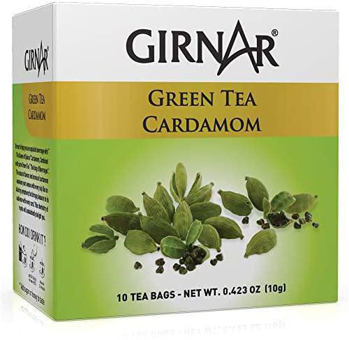 Girnar Green Tea Bags With Cardamom