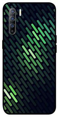 Protective Case Cover For Oppo Reno3 Light And Dark Green