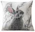 Rabbit Printed Cushion Cover Multicolour 45x45centimeter
