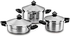 Korkmaz Diamond 6 Pcs Cookware Set, Silver, A1012