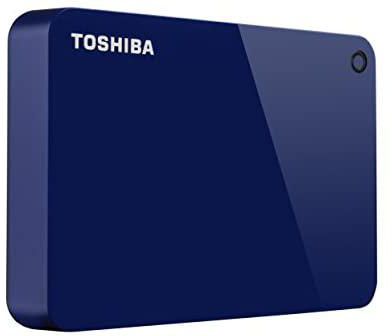 Toshiba Canvio Advance 4TB Portable External Hard Drive USB 3.0, Blue - HDTC940XL3CA