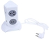 Generic ALD - 2W4K - L 180 Degree Vertical Turnable Outlet Intelligent Vertical Surge Protection Power Strip EU PLU - Grey + White