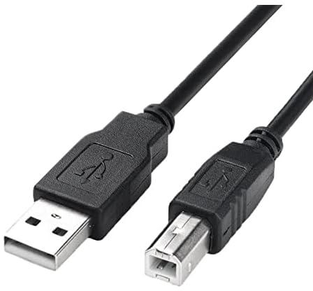 Zonic z1016 usb 2.0 printer cable male to male for scanner/printer hp, canon, dell, epson, lexmark, xerox, samsung and more 1.5meters - black