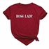 Boss Lady Tees With Print On Quality Round Neck Polo Shirt