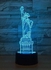 New York City Statue of Liberty 3D LED Multicolor Night Light Touch Desk Lamp Remote Control Home Bedroom Decor Christmas Gift