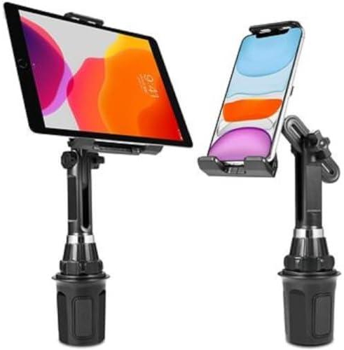 KLINE- Car Cup Holder Tablet and Cell Phone Mount, suit all Cars and Trucks, Heavy Duty, Adjustable, Tablet, and cell Phone Cup Stand suitable for Smart phone or Tablet/iPad.