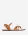 Dejavu Cross Over Strappy Sandals - Camel