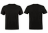 Men Black-Plain/Basic Round Neck T-Shirt